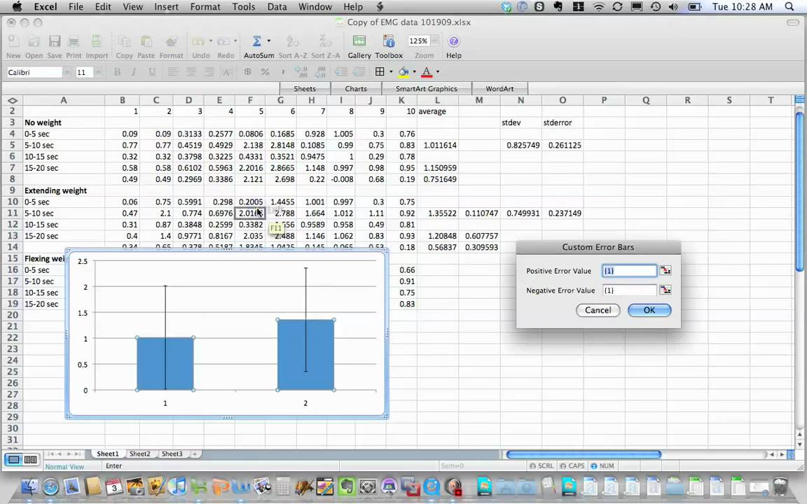 make a bar chart in excel for mac